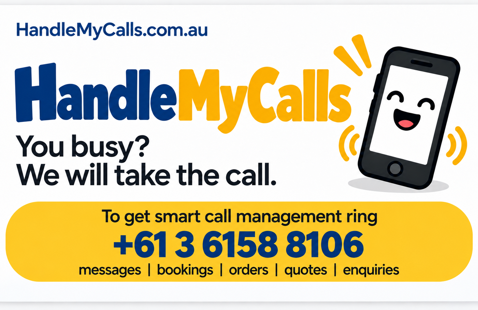 Tooly Dooly: You busy? We will take the call.