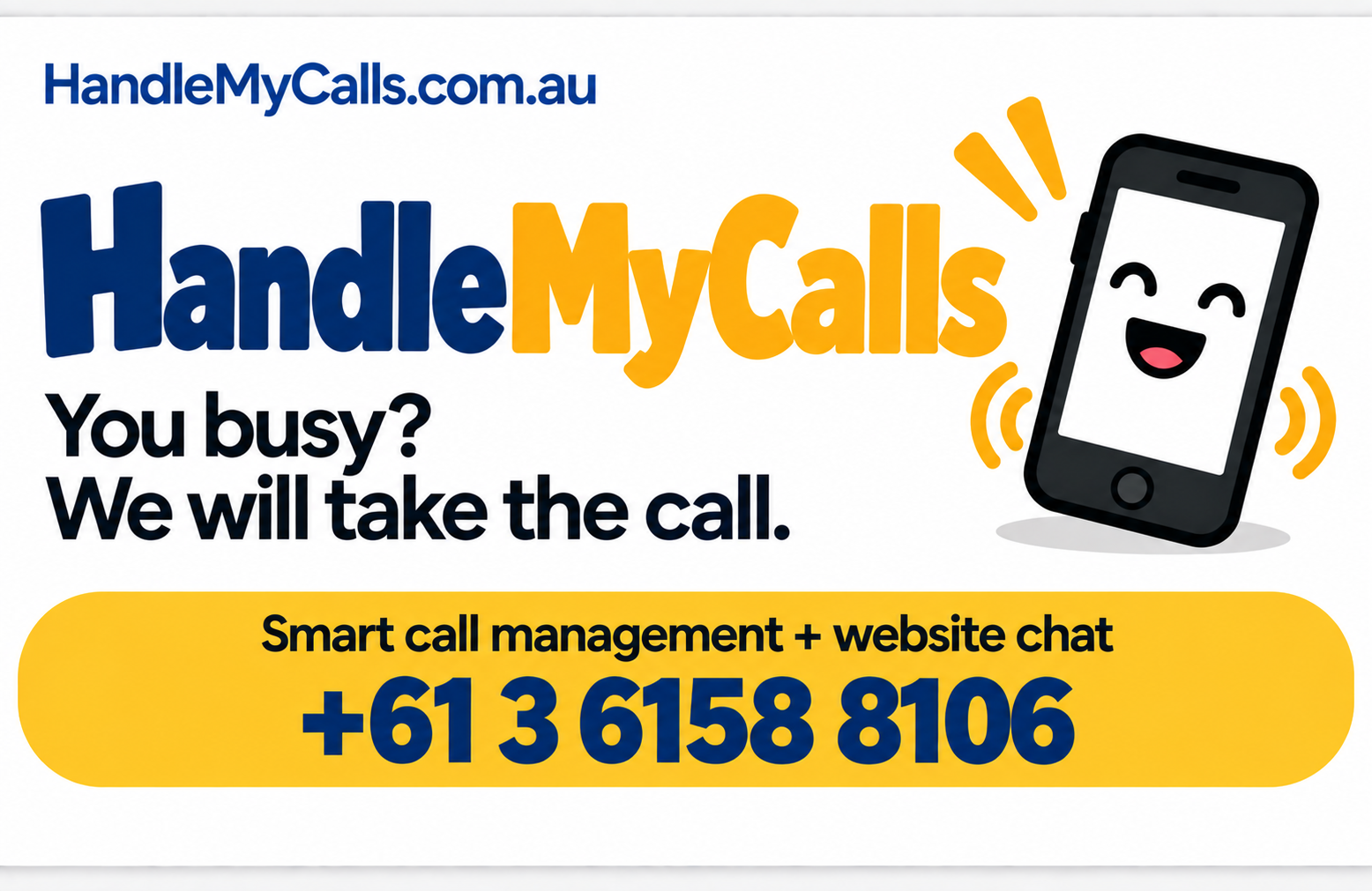 Handle My Calls: You busy? We will take the call.